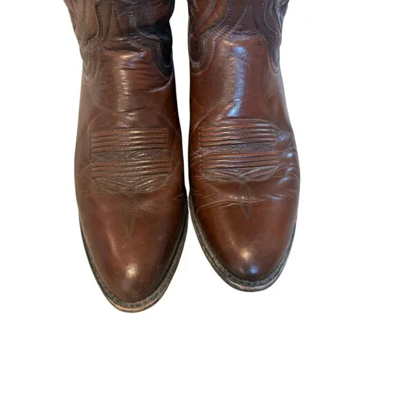 Dan Post Men's Milwaukee Leather Western Cowboy Boots size 8.5D - Picture 5 of 9